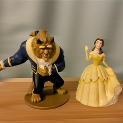 DISNEY BELLE AND BEAST FIGURINES BEAUTY AND THE BEAST