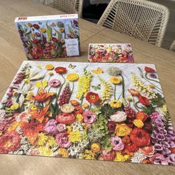Galison Flower Puzzle 
