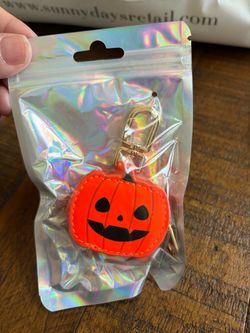 Halloween Pumpkin Keychain Bag Charm