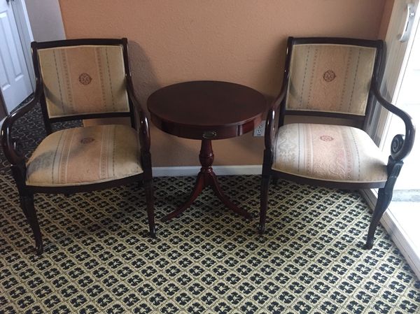 Two Accent Chairs With Table For In Bwood Ca Offerup Two Accent Chairs With Table For In Bwood Ca Offerup