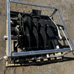 Bobcat Auger Attachment 9” 12” 18” Skid Steer Auger Post Hole Digger Attachment