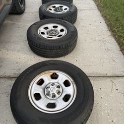 Nissan Frontier Steel Wheels w/ good tires - $200