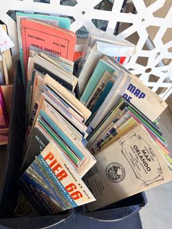Large Lot of Vintage Maps and Travel Brochures