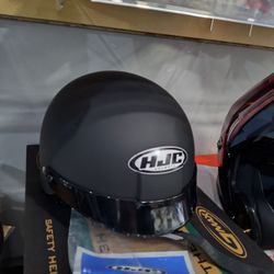 Motorcycle half helmet brand new size medium HJC brand DOT approved clearance sale $65 original price $130