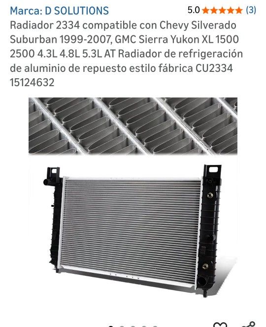 Radiador Chevy 99-2007