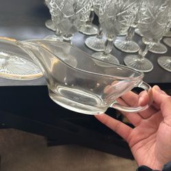 Glass Gravy Boat