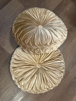 Two throw pillows