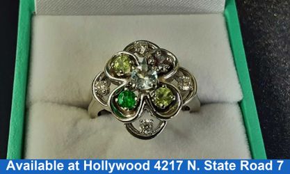 Women's Ring - White Gold 14k (.585) 8.8 grams Size 7
