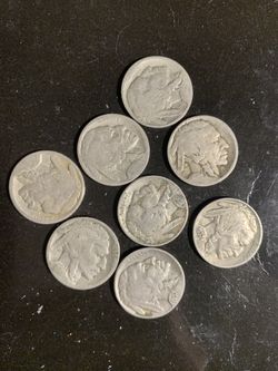 (8) Buffalo Nickels