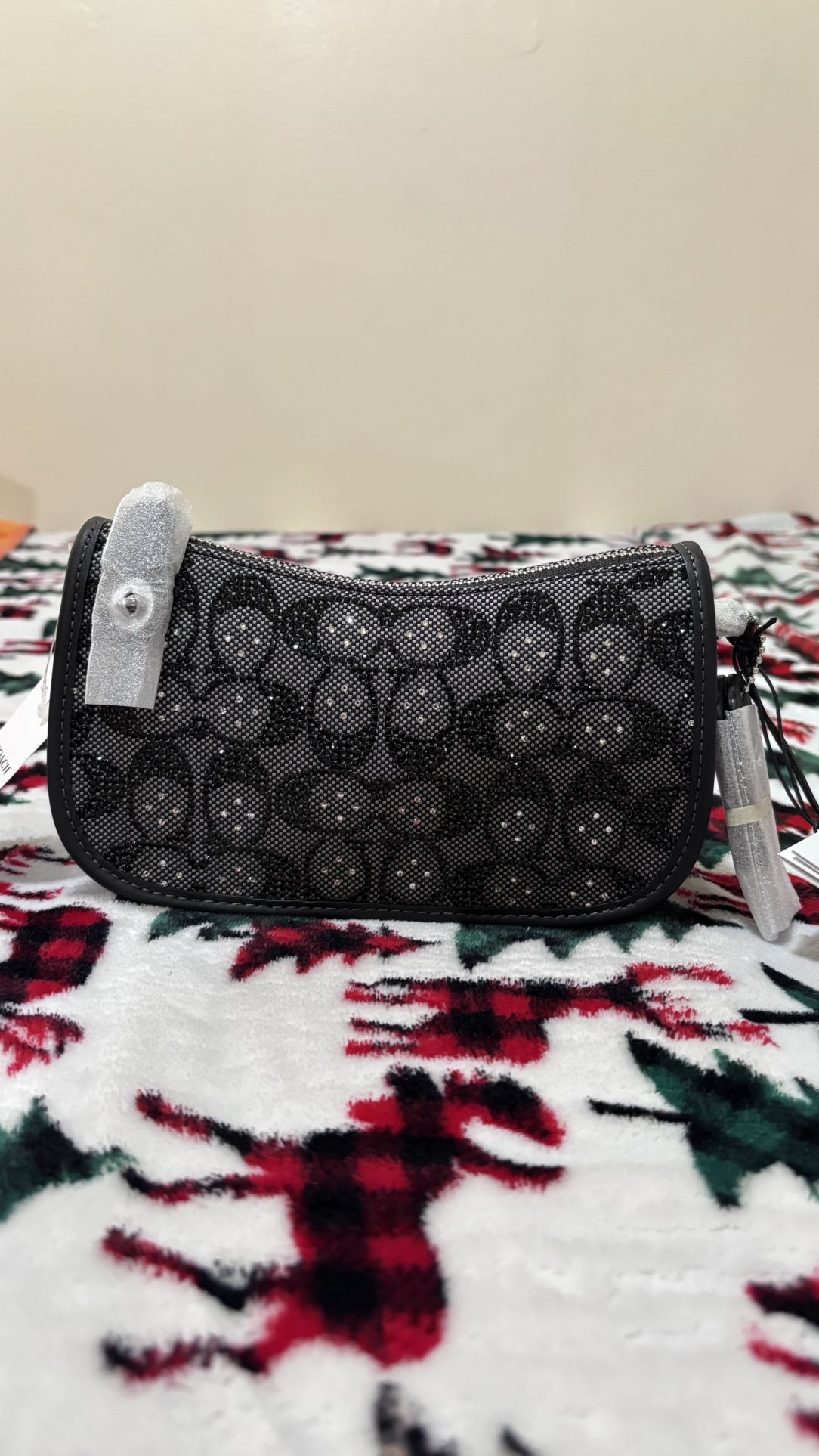 Coach Swinger Bag 20 With Chain In Crystal Signature Jacquard