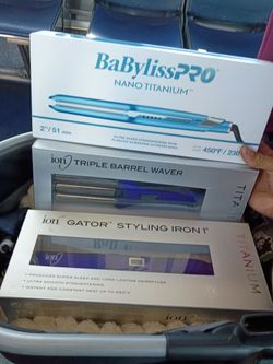Three straighteners