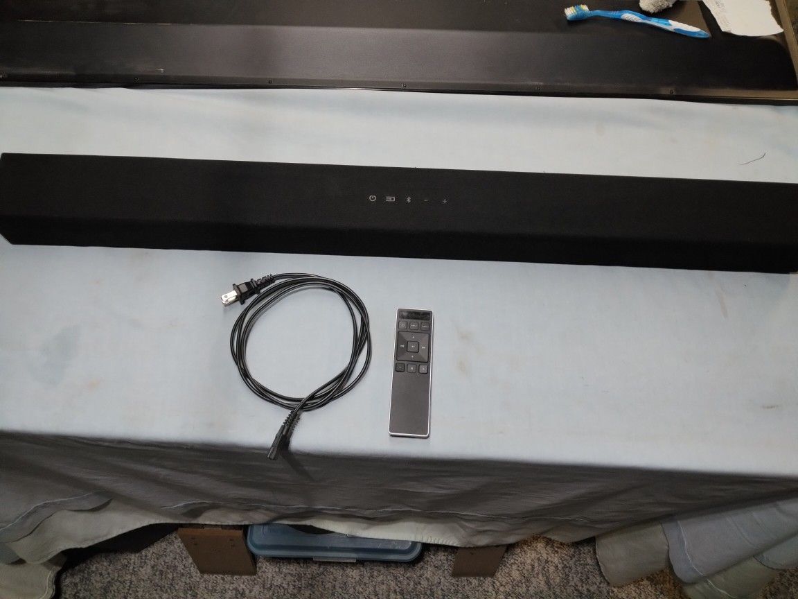 VIZIO STEREO SOUNDBAR W BLUETOOTH, OPTICAL AUDIO AND REMOTE CONTROL
