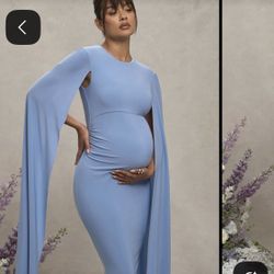 Blue Maternity Dress 