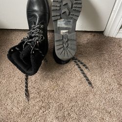 Forever 21 faux trim combat boots for women