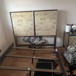 Queen Bed Frame And Side Dressers 