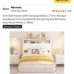 Twin Bed Frame- 1 Year Old 