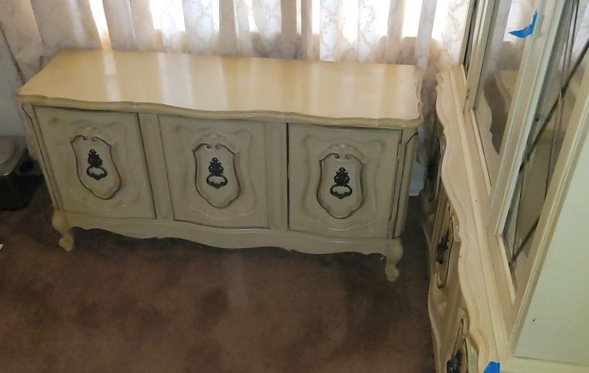 Antique Buffet Server Cabinet