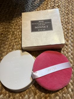 NEW Vintage Avon Powder Puff