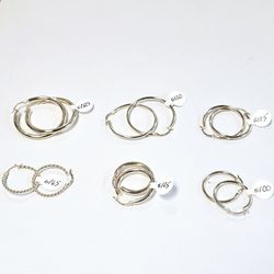 14k Loop Earrings (Prices On Pictures, Prices Are Firm)