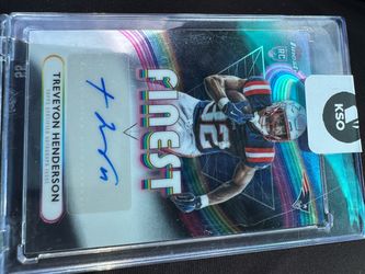 2025 Topps Finest Rookie Auto TreVeyon Henderson