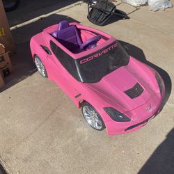 Barbie Ride In Corvette 