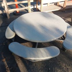 Picnic-Play Kids Round Table-Benches