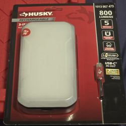 🔥 Husky Rechargeable 3-in-1 Utility Light – 800 Lumens 🔦

