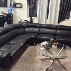 Black Leather Couch