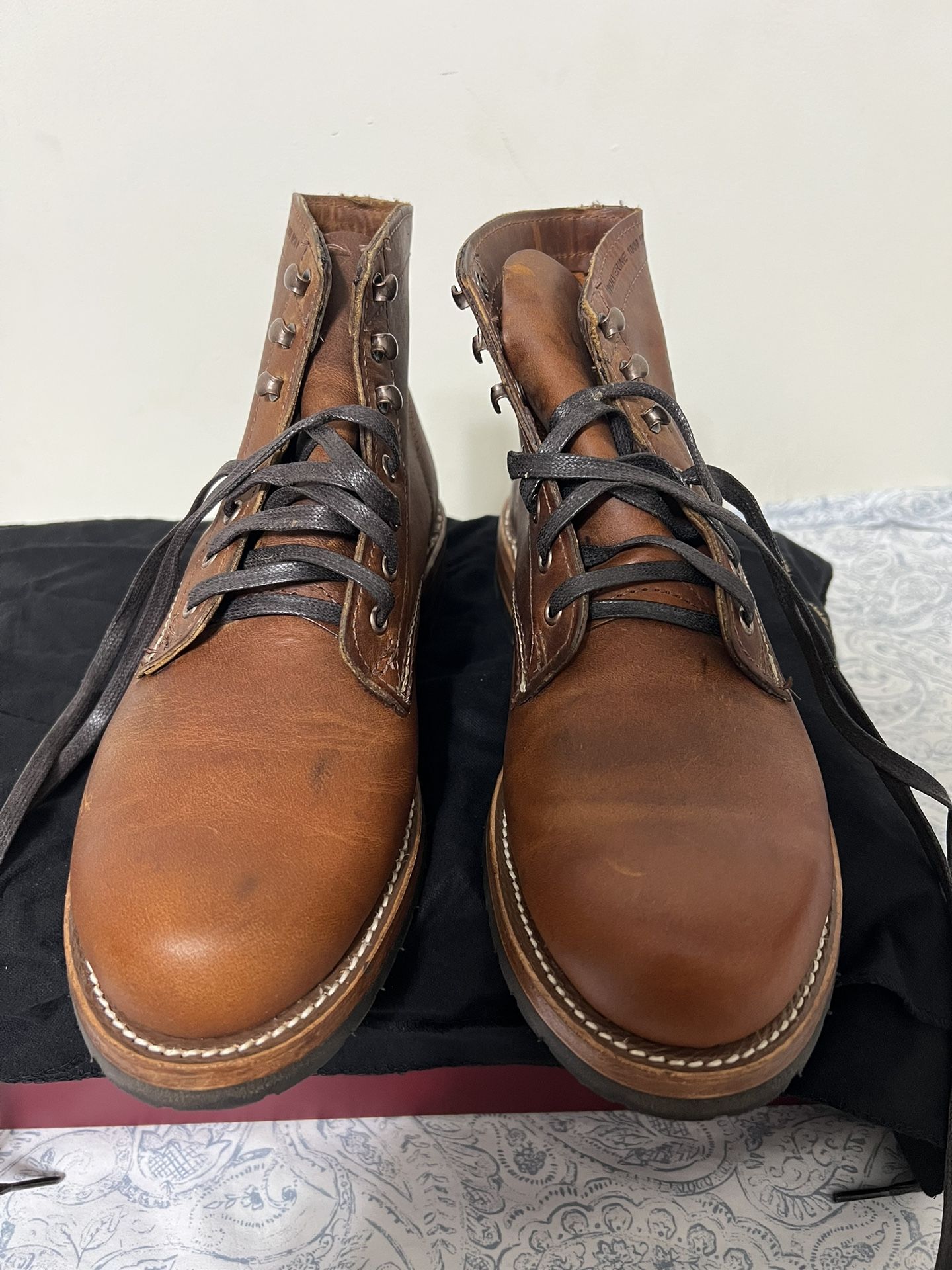 Wolverine 1000 Mile Evans Leather Boots Size 8.5