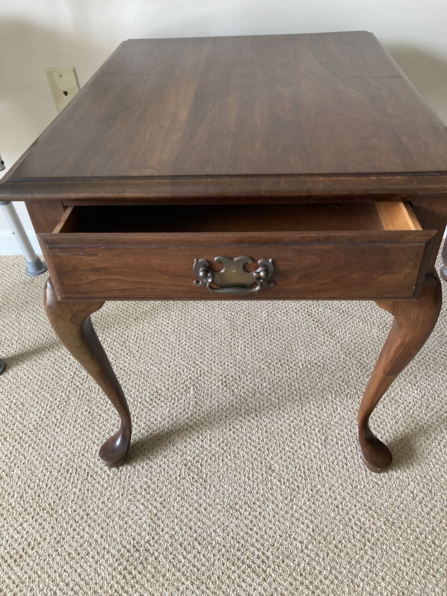2 Identical Ethan allen End Tables With Drawer