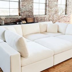  NIXON Cloud Sectional Sofa 6 Segments New Pet Friendly Washable Stain  Resistant 