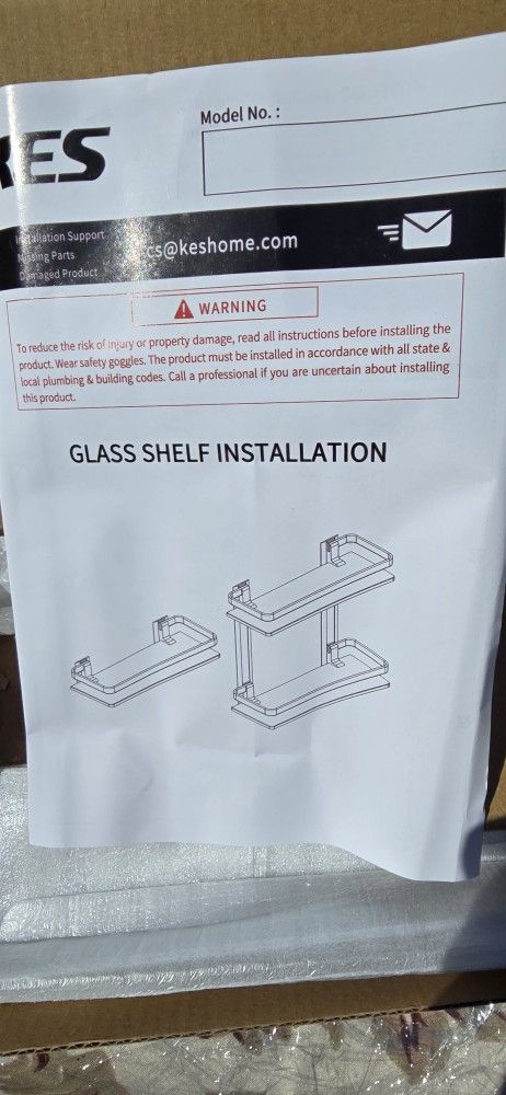 Glass Shelf Beautiful $25