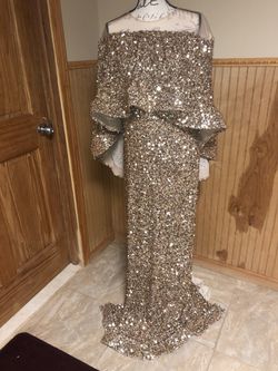 Gold sequin gown