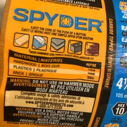 Spyder  41/8in Carbide Tipped Hole Saw