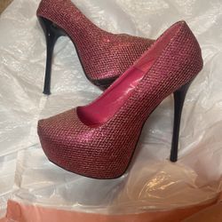 Hot Pink Heels Size 7