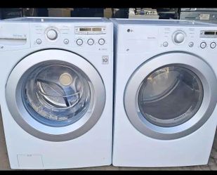 LG Front-Load Washer & Dryer Set – $200