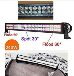 41.5" 240W LED Light Bar-White, Waterproof for Off-Road Jeep/ATV/UTV/SUV/Truck/Boat