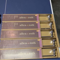 Allen + roth Jordon 24-in Brushed Nickel Wall Mount Single Towel Bar