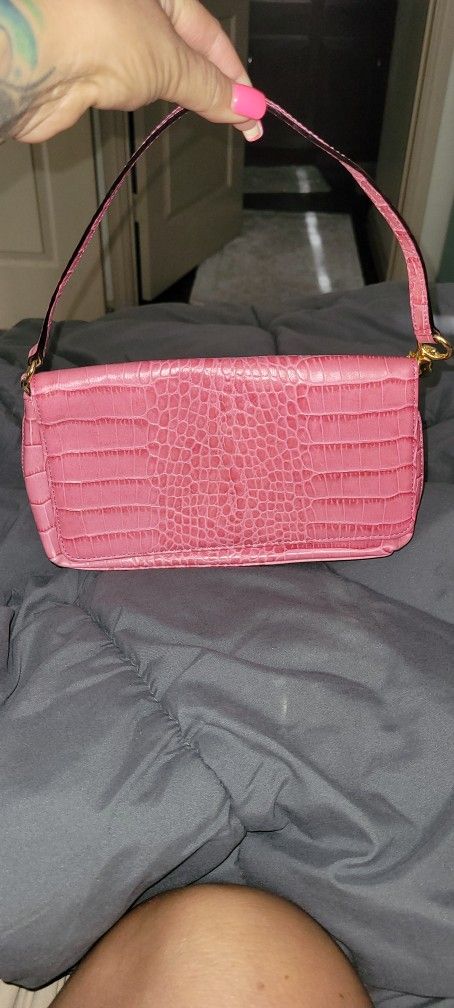 Kate Spade Pink Animal Print Leather Bag
