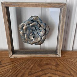 FRAMED FLOWER IN SHADOW BOX