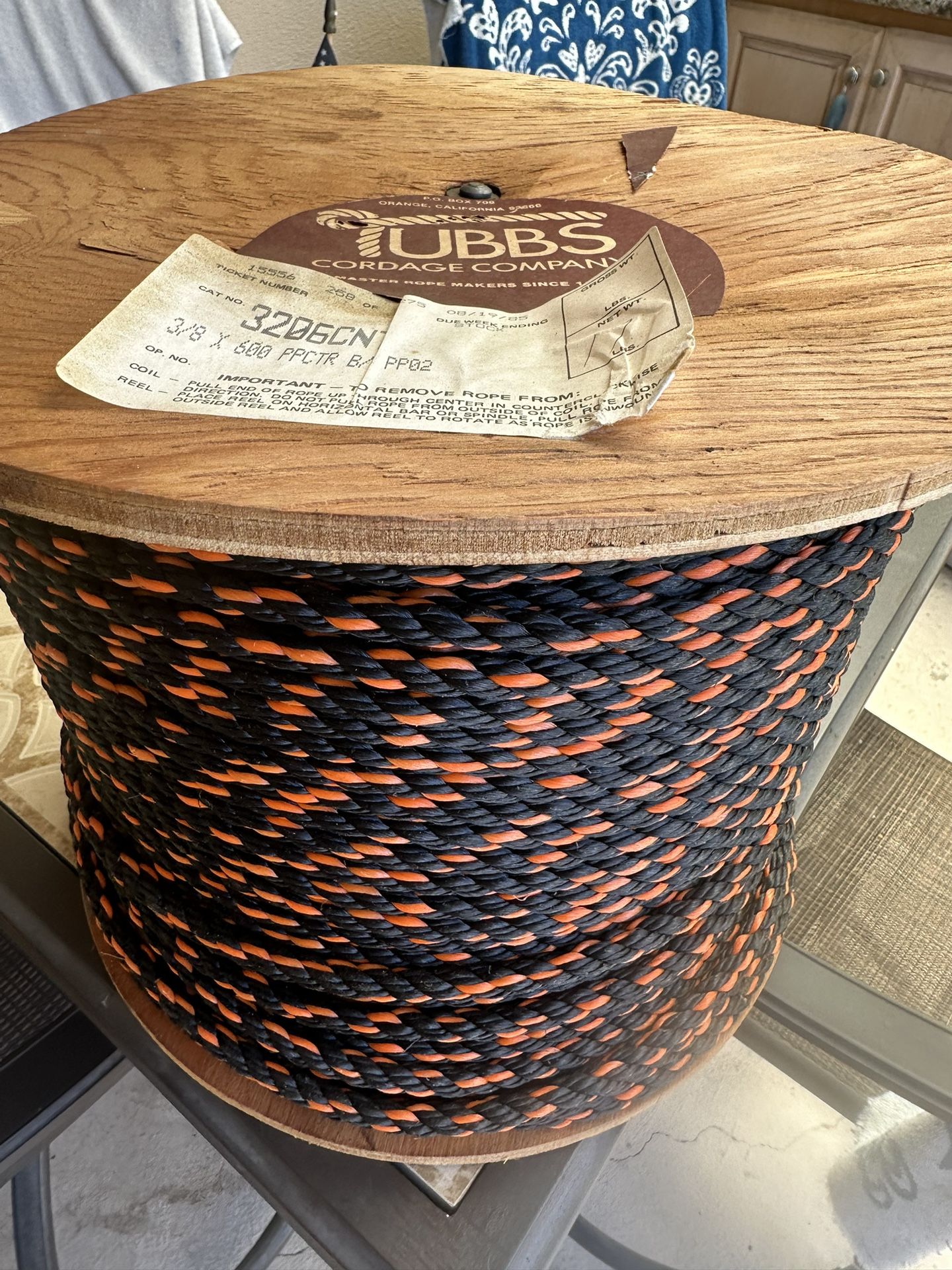 3/8” X 600’ ROPE 