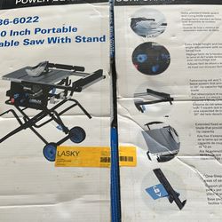 Table Saw With Stand
