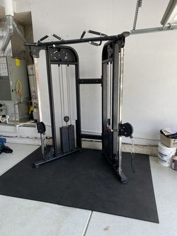 SJ FIT- Functional Trainer New Cable Machine Dual Pulley Fitness Equipment Fit Fitness Exercise Equipment Brand New Weights Stack Weight Plate