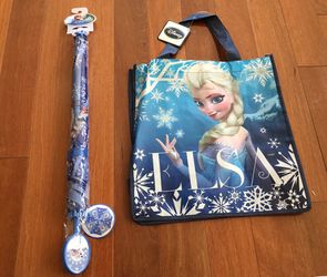 Brand New Frozen Umbrella and Elsa bag