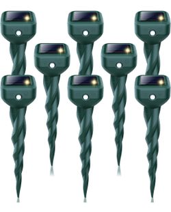 Mole Repellent Solar Powered, 8 Pack Snake & Skunk Repellent for Yard