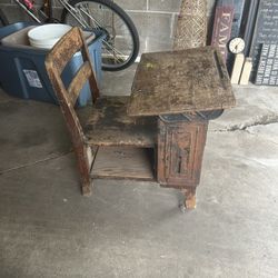 Antique School Desk