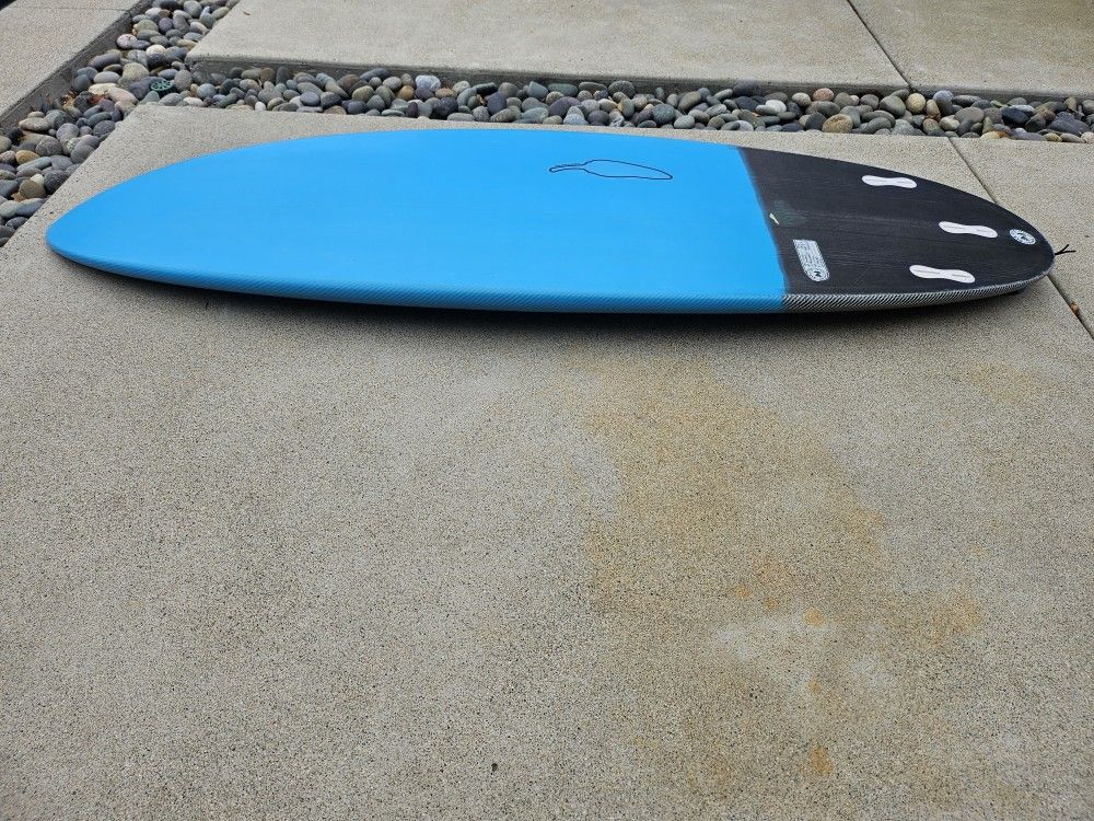 Chilli Popper Surfboard in Black Dart Technology