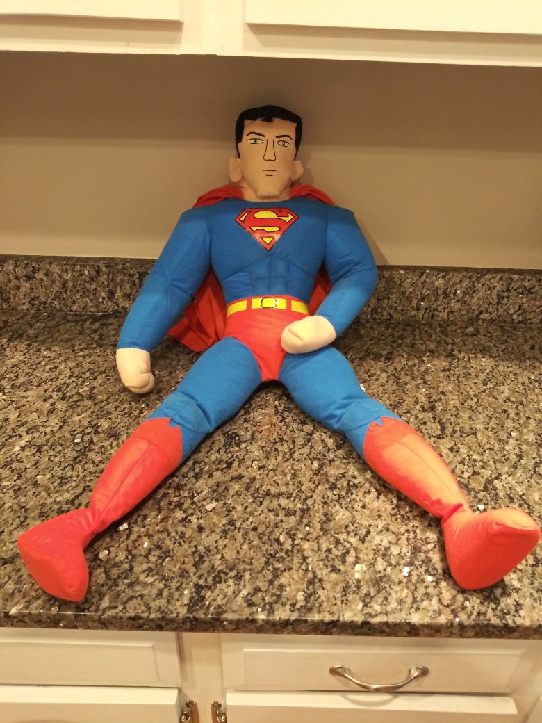 36" Superman Plush Doll From KELLYTOY
