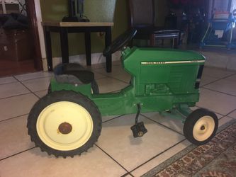 John Deere cool tractor old antique kids toy bought it years ago