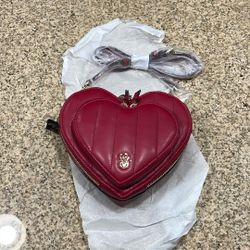 Victoria Secret Red Heart Crossbody Bag 